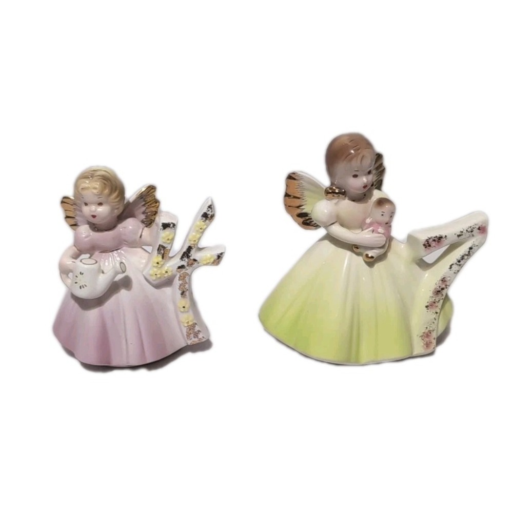 Josef Originals Angel Wings Birthday Years 4 & 7 New Baby, Gardening, Vintage